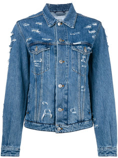 джинсовая куртка с потертой отделкой Forte Couture