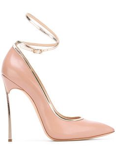 ankle strap pointed pumps Casadei