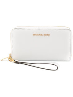 кошелек с логотипом на молнии Michael Michael Kors