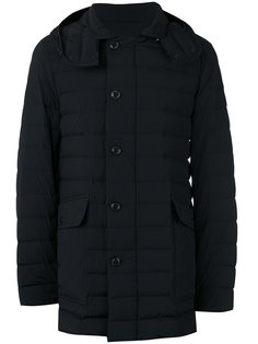 дутое пальто с капюшоном  Moncler