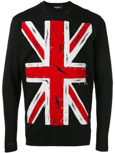 union jack sweatshirt Dsquared2
