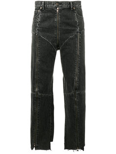 джинсы с необработанными краями Vetements