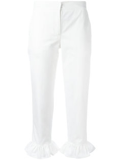 ruched hems cropped trousers MSGM