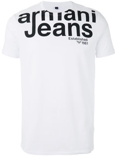 футболка с принтом-логотипом Armani Jeans