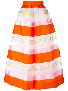 striped organza trousers Delpozo
