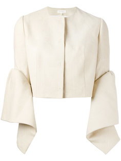 cropped tulip sleeve jacket Delpozo