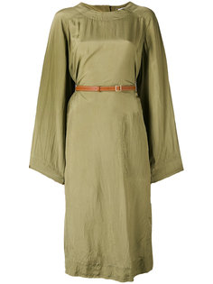 belted long sleeve dress Loewe