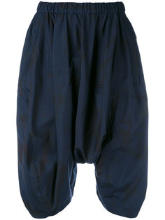 шорты с заниженным шаговым швом и драпировкой  Comme Des Garçons
