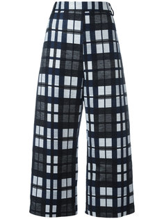 checked cropped trousers Ter Et Bantine