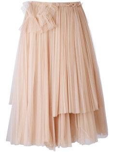 pleated layered skirt Rochas