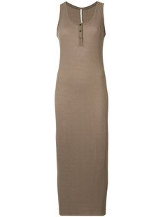 sleeveless ribbed henley dress Isabel Benenato