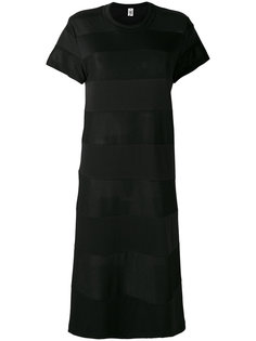 платье длины миди с полупрозрачными вставками Comme Des Garçons Noir Kei Ninomiya