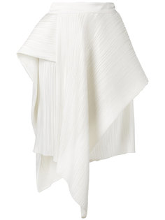 asymmetric pleated skirt Christian Wijnants