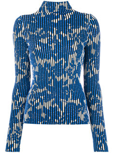 striped floral sweater Christian Wijnants