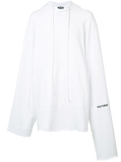 elongated sleeve hoodie Raf Simons