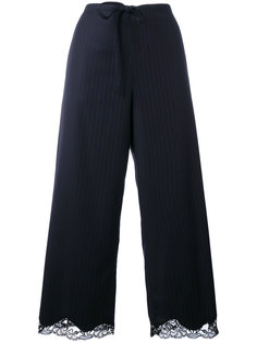 pinstriped cropped trousers Alexander Wang