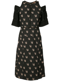 parakeet jacquard dress Yigal Azrouel