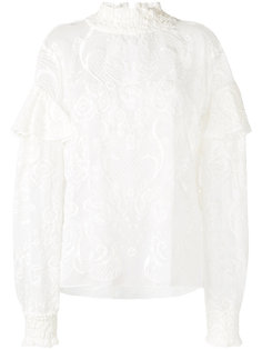 Vichy embroidered top Magda Butrym