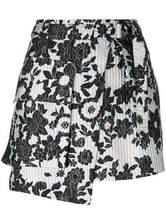 asymmetric floral print skirt Christian Wijnants