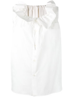 блузка с присборенной горловиной Comme Des Garçons