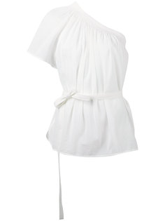 one shoulder blouse Helmut Lang