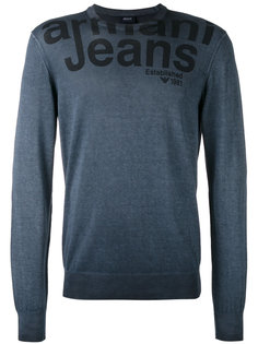 logo print sweatshirt Armani Jeans