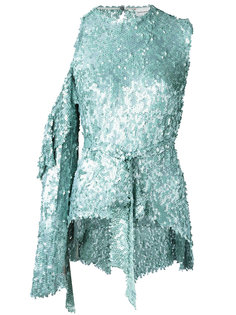 sequin embellished tie waist blouse Magda Butrym