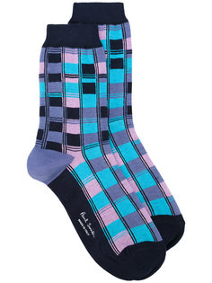 носки с квадратным узором Paul Smith