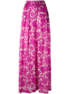 floral-print wide-leg trousers Christian Wijnants