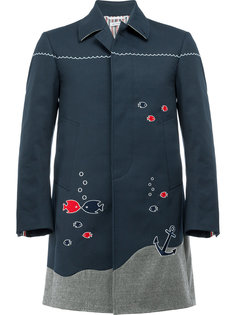 nautical embroidery coat Thom Browne