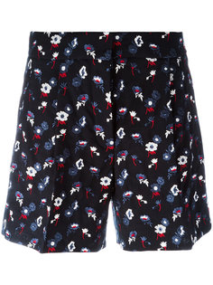 embroidered floral shorts Thom Browne