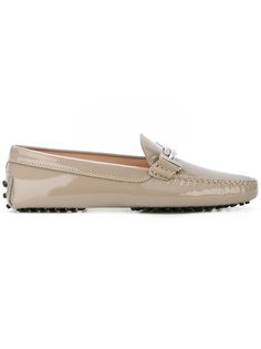 лоферы с лакированной отделкой и пряжкой Tods Tod`S
