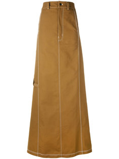 stitching detail maxi skirt Vetements