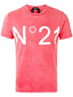logo print T-shirt Nº21