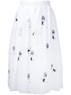 embroidered skirt  Jupe By Jackie