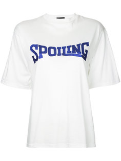 Spoiling glitter print T-shirt G.V.G.V.