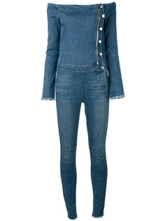 strapless denim jumpsuit Rta