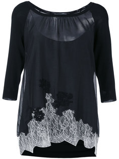 lace inserts sweater Blumarine