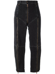 cropped zip jeans Vetements