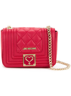logo embossed crossbody bag Love Moschino