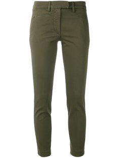 slim cropped trousers Dondup