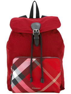 check detail packaway rucksack Burberry