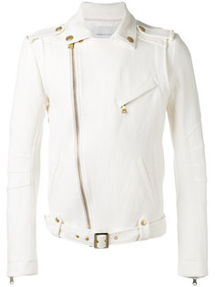 belted biker jacket Pierre Balmain