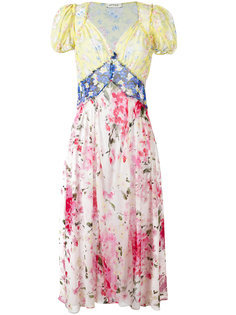 panelled floral print maxi dress Attico
