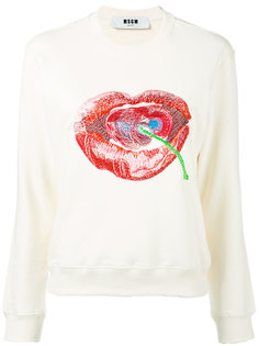 толстовка Lip and Cherry MSGM