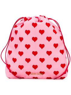 heart print purse Miu Miu