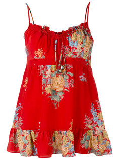 floral print tank top Alexander McQueen