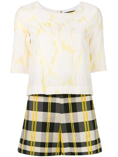 checked playsuit Christian Pellizzari