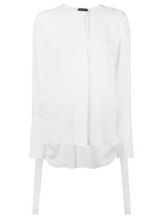 concealed fastening sheer shirt Calvin Klein Collection