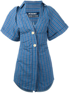 checked fitted shirt dress Jacquemus